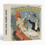 Vintage Art Nouveau; Taverne Olympia, Drinks Party Vinyl Binders