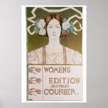 Vintage art Nouveau Womens magazine Print