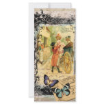 Vintage Art Print 18th Century Couple Carriage rack cards