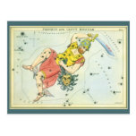 Vintage Astonomy, Perseus and Caput Medusa Post Card