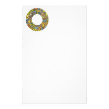 Vintage Astrology, Antique Celestial Zodiac Wheel Customized Stationery