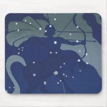 Vintage Astrology Sagittarius Constellation Zodiac Mousepad