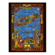 Vintage Astronomer Claudius Ptolemy, Celestial Post Card