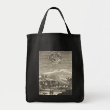 Vintage Astronomy Celestial Renaissance Moon Stars Canvas Bag