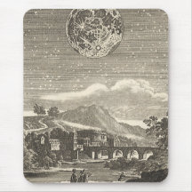 Vintage Astronomy Celestial Renaissance Moon Stars Mousepad