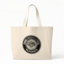 Vintage Aviation Art Tote Bags