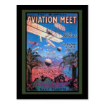 Vintage Aviation Meeting in Los Angeles Poster Postcard
