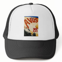 Vintage AVUS Race Poster Mesh Hat