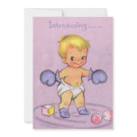 Vintage Baby Announcement invitations
