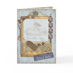 Vintage Baby Boy Arrival Announcement Photo Frame cards