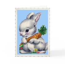 Vintage Baby Bunny Valentine Greeting Cards
