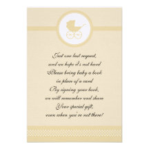 Vintage Baby Carriage Baby Shower Announcements