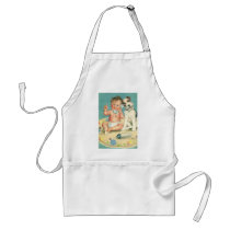 Vintage Baby on the Phone Aprons