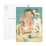 Vintage Baby on the Phone Postcard