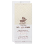 Vintage baby shower invitation