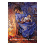 Vintage Baby Shower, Van Gogh, Man is at Sea Personalized Announcements
