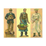Vintage Baker Grocer Cook postcards