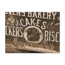 Vintage Bakery Ad Postcard