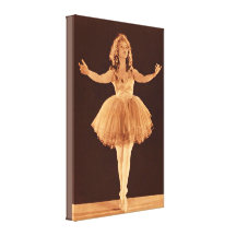 Vintage Ballerina Canvas Print