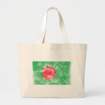 Vintage Bangladesh Flag Canvas Bags