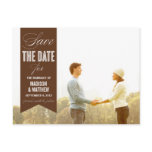 VINTAGE BANNER | SAVE THE DATE ANNOUNCEMENT POST CARD