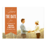 VINTAGE BANNER | SAVE THE DATE ANNOUNCEMENT POST CARD