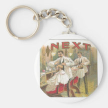 Vintage Barber Keychain
