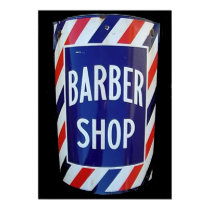 vintage barber shop sign posters