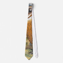Vintage Barn Owl Painting Neckties