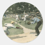 Vintage Baseball Game Stickers