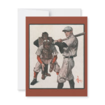Vintage Baseball Invite