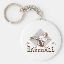 Vintage Baseball Keychain