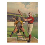 Vintage Baseball Poster Postcard