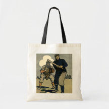 Vintage Baseball Tote Bag