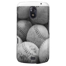 Vintage Baseballs in Black and White Samsung Galaxy Nexus Covers