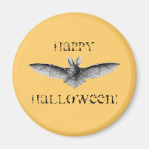 Vintage Bat Illustration Fridge Magnets