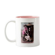 Vintage Bathing Beauty Colour Tinted Mugs