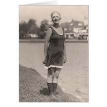 Vintage Bathing Suits Greeting Card - 1780207