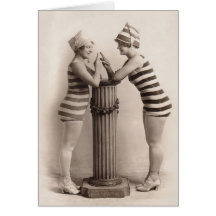 Vintage Bathing Suits Greeting Card - 1780816