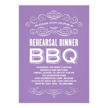 VINTAGE BBQ | REHEARSAL DINNER BBQ PERSONALIZED INVITES