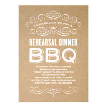 VINTAGE BBQ | REHEARSAL DINNER BBQ CUSTOM ANNOUNCEMENTS