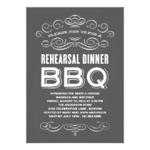 VINTAGE BBQ | REHEARSAL DINNER BBQ INVITES
