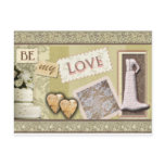 Vintage be my love post card