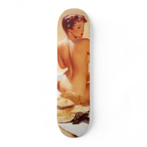 Vintage Beach Beauty Pin Up Girl Skate Deck