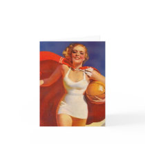 Vintage Beach Cape Weekend Blank Note Cards