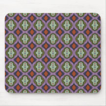 Vintage Beaded Curtain Quatrefoil Mousepads