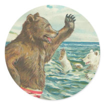 Vintage Bear Stickers