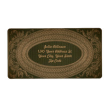 vintage beautiful elegant address label