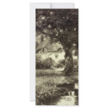 Vintage - Beautiful Landscape - Cottage & Stream Rack Card Template