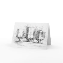 Vintage Bee Boxes Honey Card